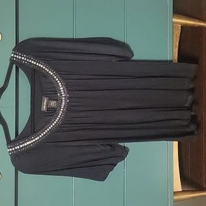 Lane Bryant U-neck Beaded/Bling Top (Sz 22/24)